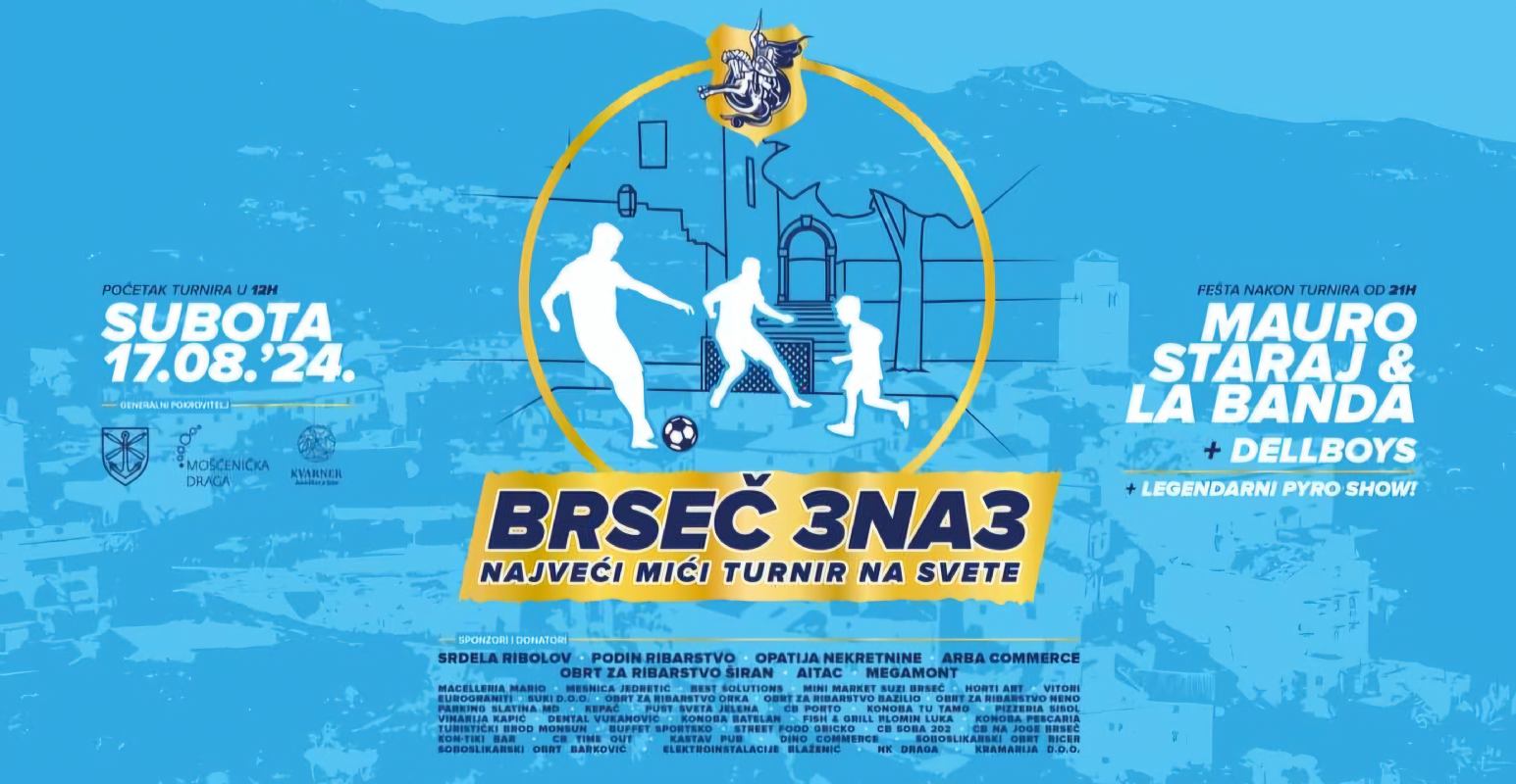 Brseč 3na3 - Najveći mići turnir na svete